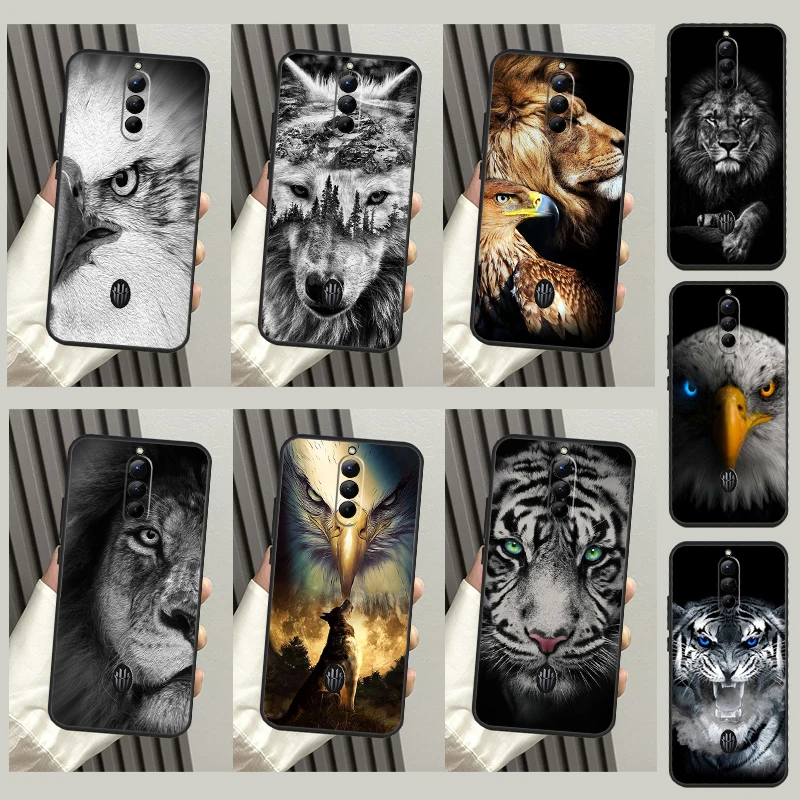 Animal Lion Wolf Tiger Eagle Case Cover For ZTE Nubia Red Magic 6 6S 7 7S 8 Pro Plus 5S 5G 6R Bumper Phone Case