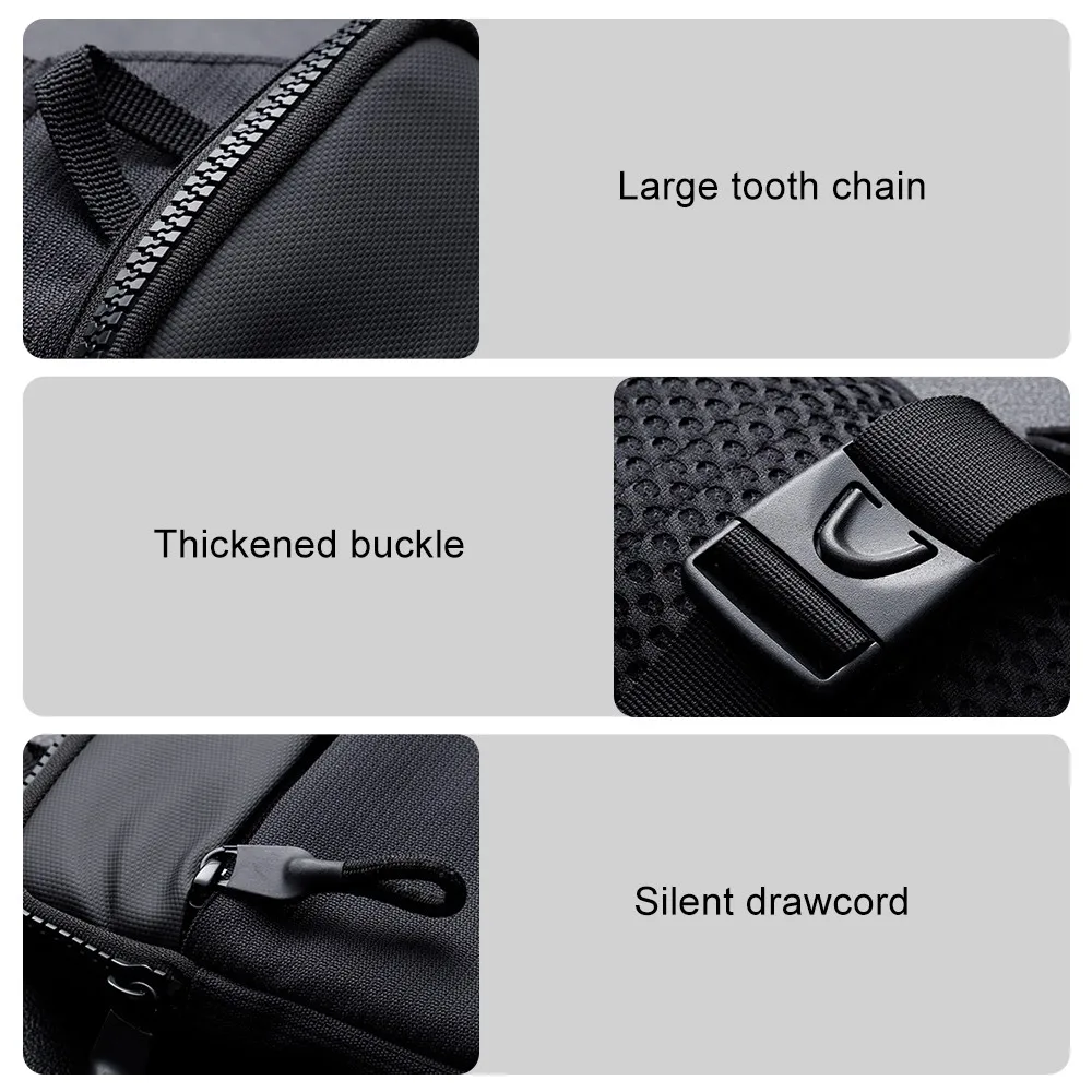 Men Chest Bags Nylon Waterproof Convenient Fashion Crossbody  Bags Sports Leisure Bicycle Touring Mobile Phone Waistpack