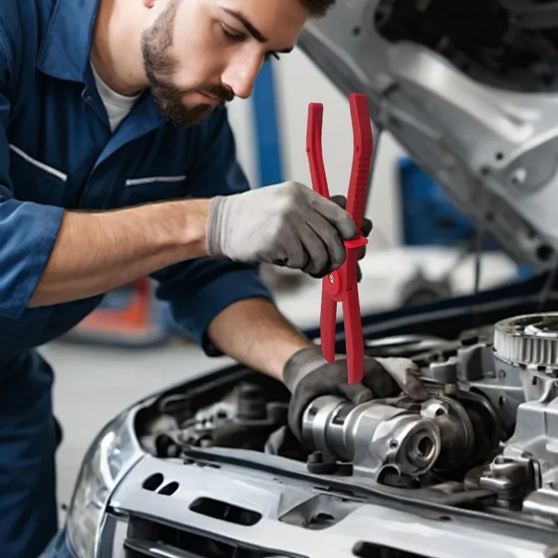 إصلاح السيارات قطع كماشة خط الوقود المشبك خرطوم المشبك كماشة أداة ل أداة إصلاح السيارات الفرامل خط الوقود إزالة الأدوات اليدوية #6