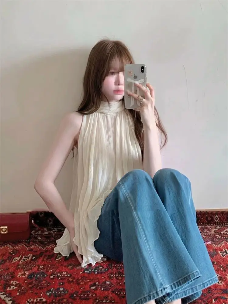 Cloud Silk Wave Draped Shoulder Women's Shirt Loose Fit Daily Wear Commute Style Micro Stretch Pure Color Outerwear Top