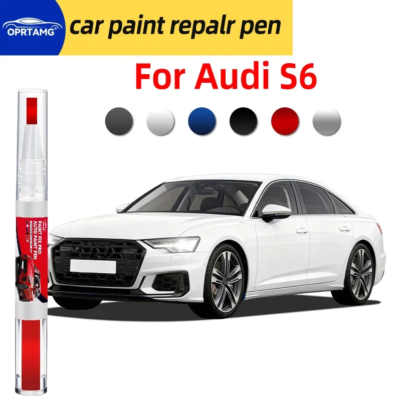Caneta de reparo de pintura automotiva para audi s6, caneta de pintura para carro, reparo de arranhões, acessórios automotivos, gadgets, ferramentas d