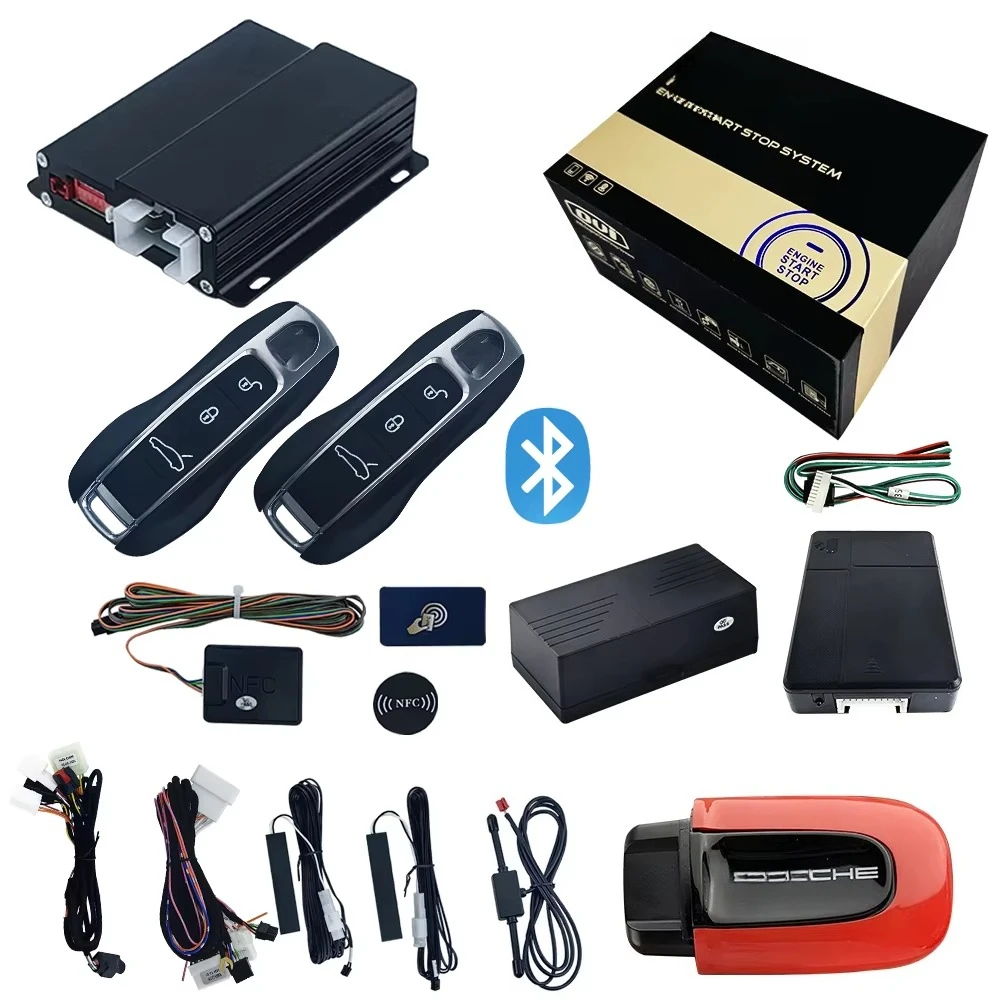 OVI Keyless Entry System with Remote Starter Push to Start Car Control App for Porsche Panamera
