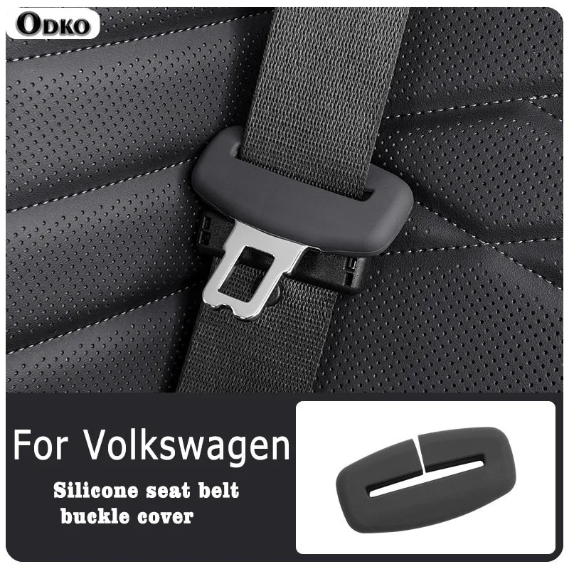 For Volkswagen Tayron ID.3 ID.4 Tharu Sagitar Lavida Interior Accessries 2/4 Piece Car Seat Belt Silicone Protective Cover Trim