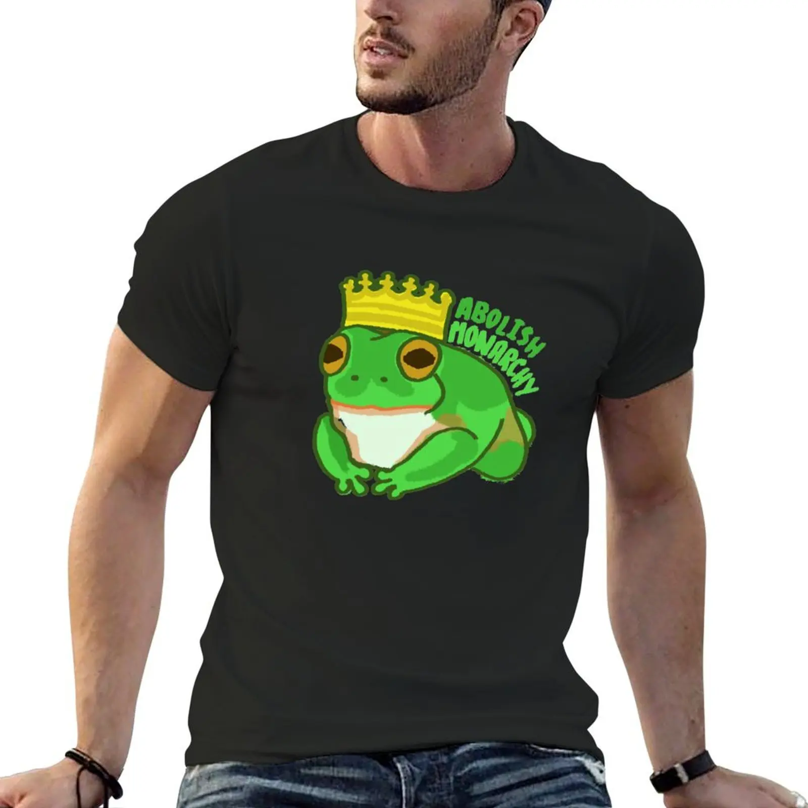 Abolish Monarchy Royal Frog T-Shirt anime clothes anime stuff customs kawaii clothes t shirt men