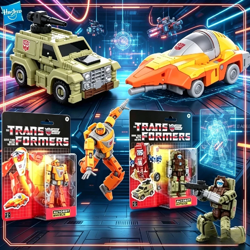 

В НАЛИЧИИ: Набор трансформируемых игрушек Hasbro Retro G1 Autobot Wheelie & Huffer Deluxe Class Action Figure Set