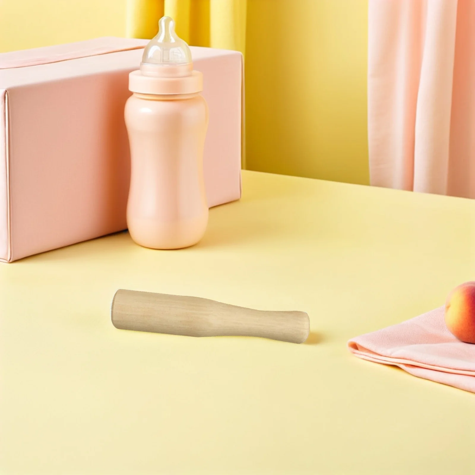 

Wooden Food Muddler Natural Wood Pestle Long Handle Comfortable Grip for Making Sauces Purees Soups Canning Grinding Rod