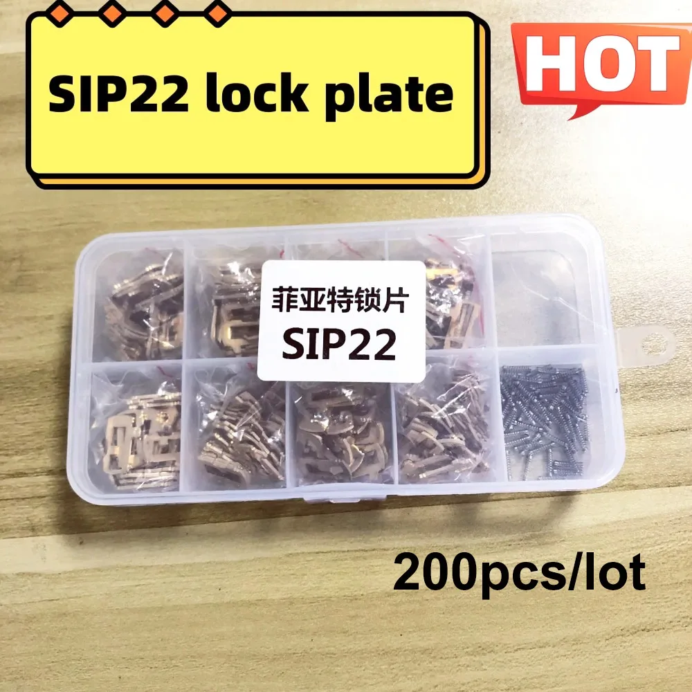 

200pcs/lot Car Lock Plate SIP22 With Spring lock wafer For FIAT Lock Reed Accessories Kits