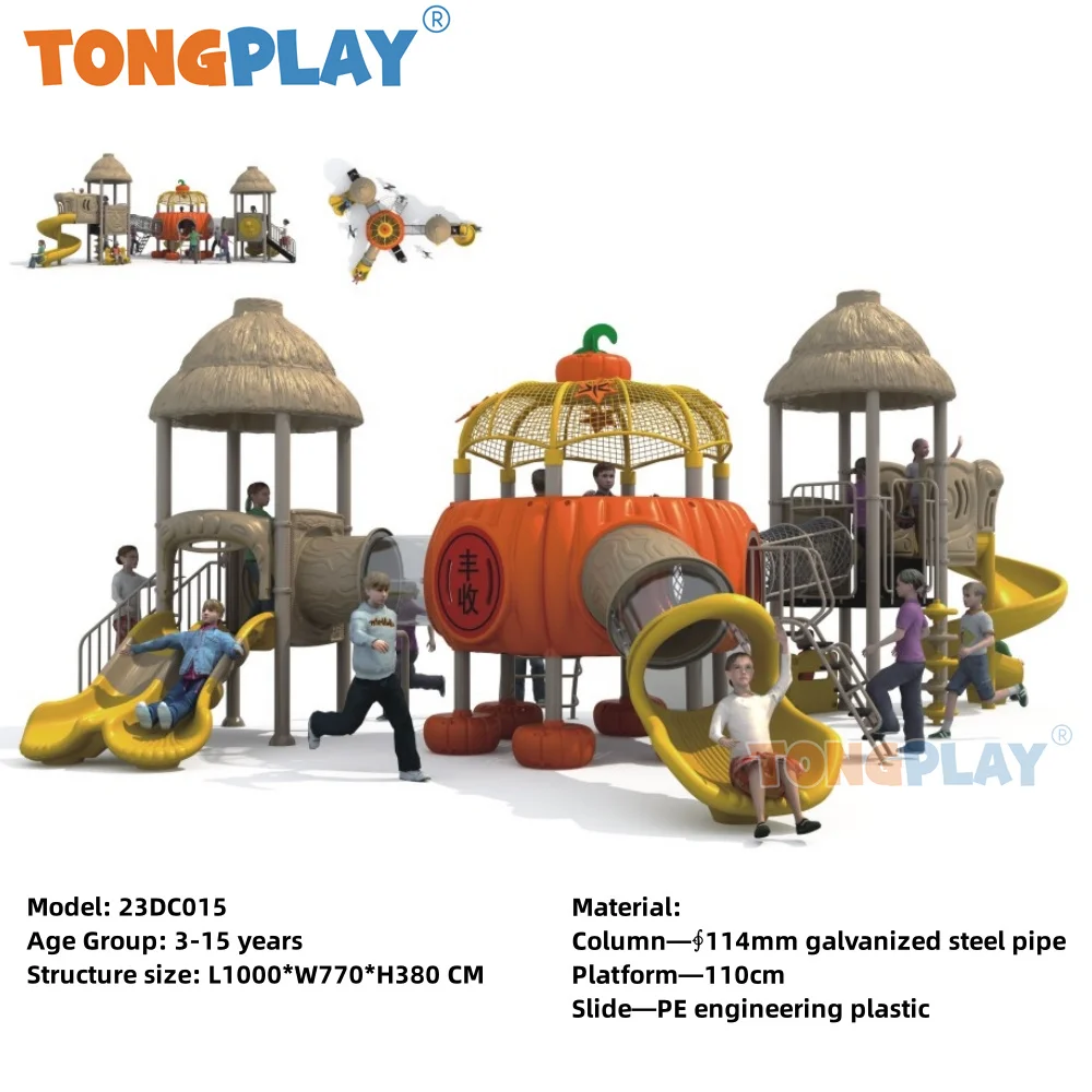 Tong play Large Scarecrow series with ladder slide quality factory equipment children's outdoor playground