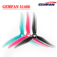 12PCS/ 6Pairs GEMFAN 5 inch 3-Blade/Tri-Blade Propeller 51466 V2 MCK Prop for FPV Freestyle Racing Drone Quadcopter