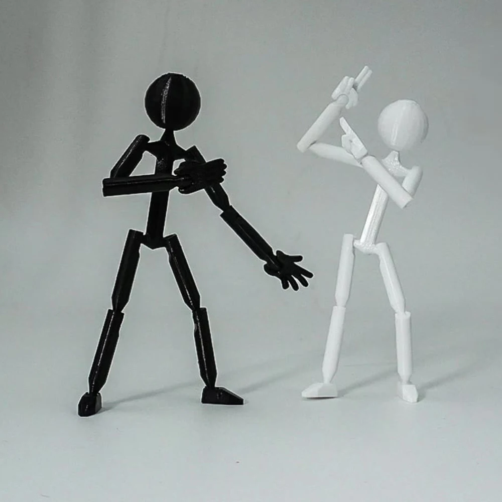 

Multi-Jointed Multi Joint Stickman Toy Movable 3D Printing 3D Printed Mannequin Model Doll Novelty Stickman Assembled Robot