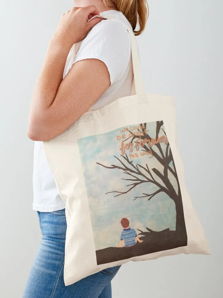 

We Could Be Alright For Forever This Way DEH Tote Bag tote bag women Canvas shoulder bag hand shopper bags for women