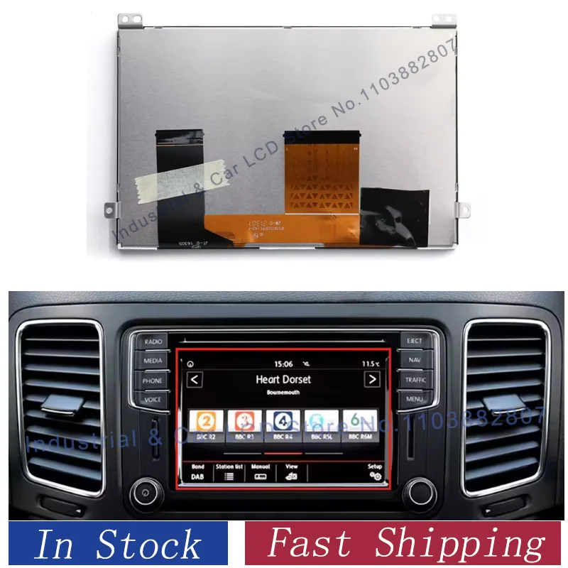 Pantalla LCD Original Nueva de 6.5 Pulgadas con Pantalla Táctil para MIB 2 STD2 684 200 TDO-WVGA0633F00045 TDO-WVGA0633F00036 TDO-WVGA0633F00039