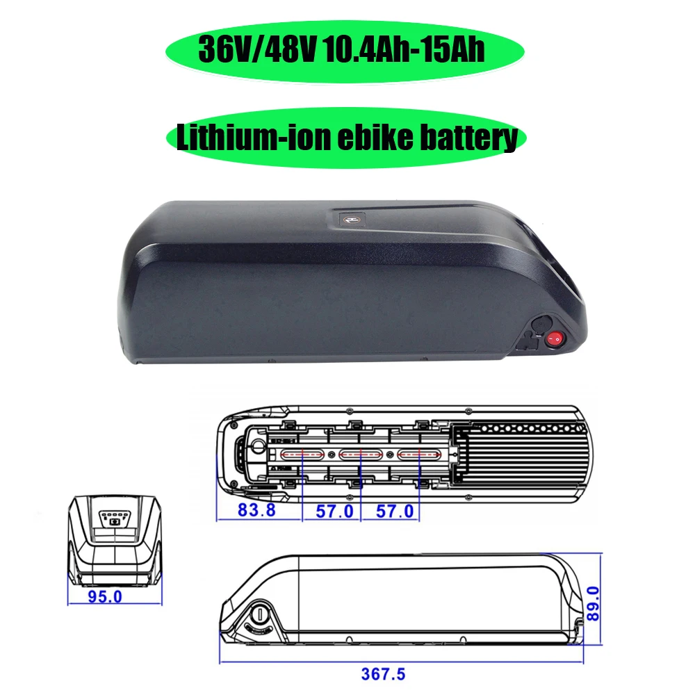 

Аккумулятор для электровелосипеда JETECH JT-EBB10-22 36V 10.4Ah 12Ah, литий-ионный аккумулятор 48V 14Ah для электровелосипеда Jansno X50