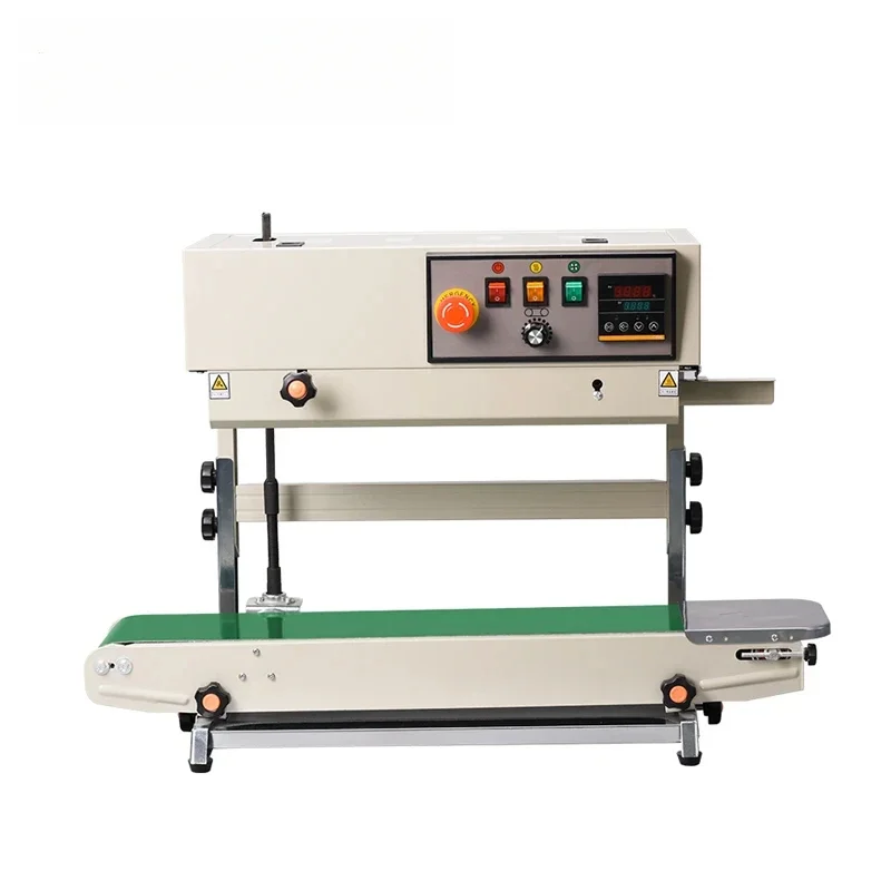Continuous Band Plastic Bag Sealer Heat Sealing Machine Vertical Plastic Film Bag Sealer