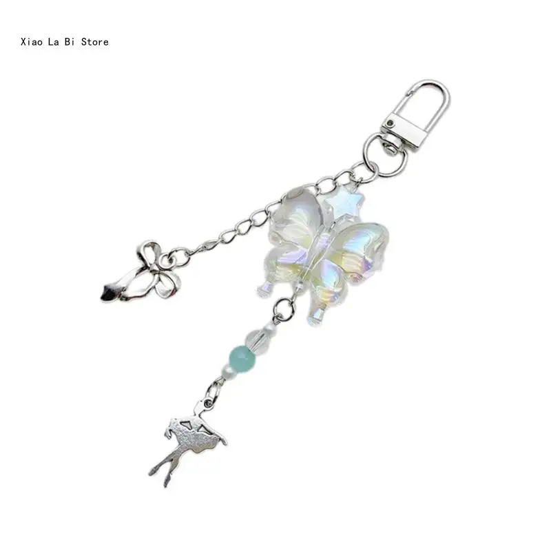 Unique Acrylic Butterfly Keychain Pendant for Fashionable Individuals XXFD