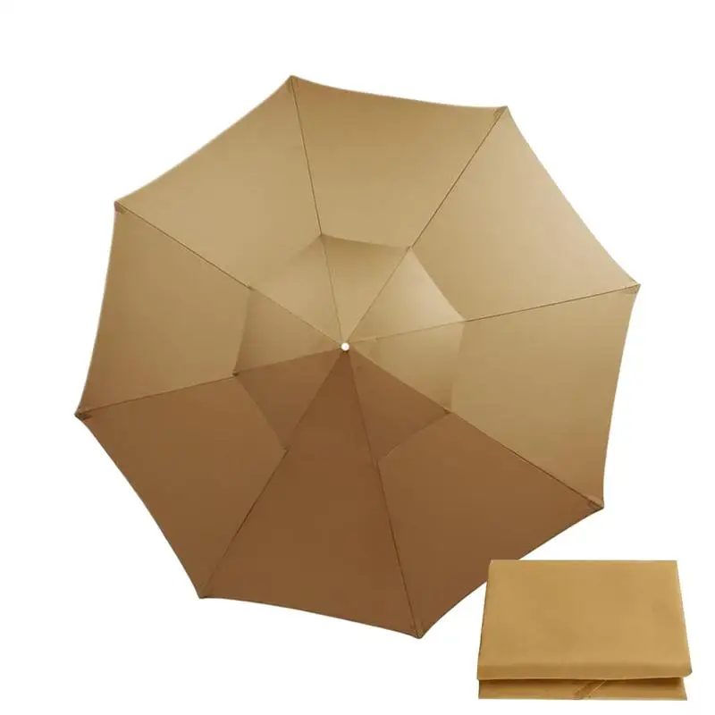 

Replacement Umbrella Canopy Outdoor Umbrella Canopy Windproof Heavy Duty UV Resistant Rain Protection Shade For Table Pool