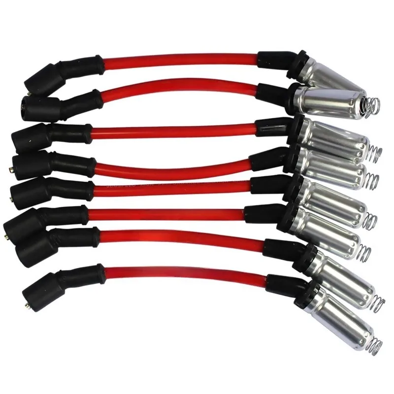 8pcs 10mm 48322R Ignition Spark Plug Wire Kit Set Cable For Chevrolet Tahoe Silverado GMC Savana Sierra Hummer H2 H3 Isuzu New