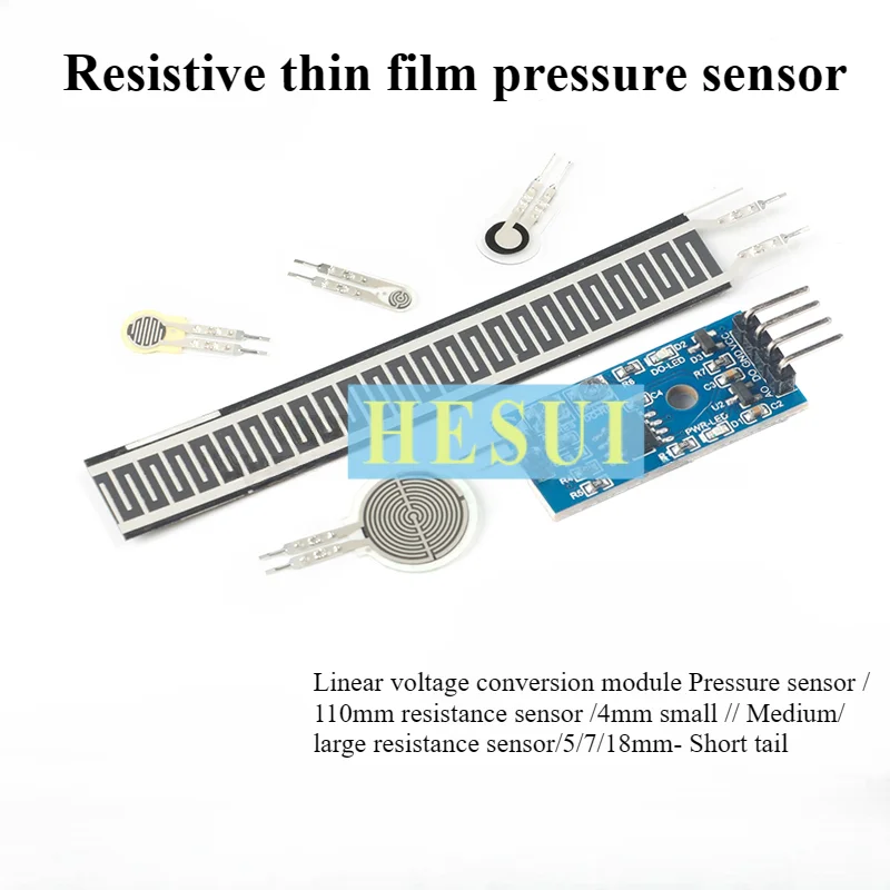 Resistive thin film pressure sensor Form-sensitive robot flexible FSR402 4/5/7/110MM