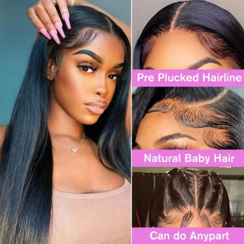 30 40 inch lace front bone straight cheap wigs on sale clearance Brazilian 13x6 hd lace frontal human hair wig for women choice