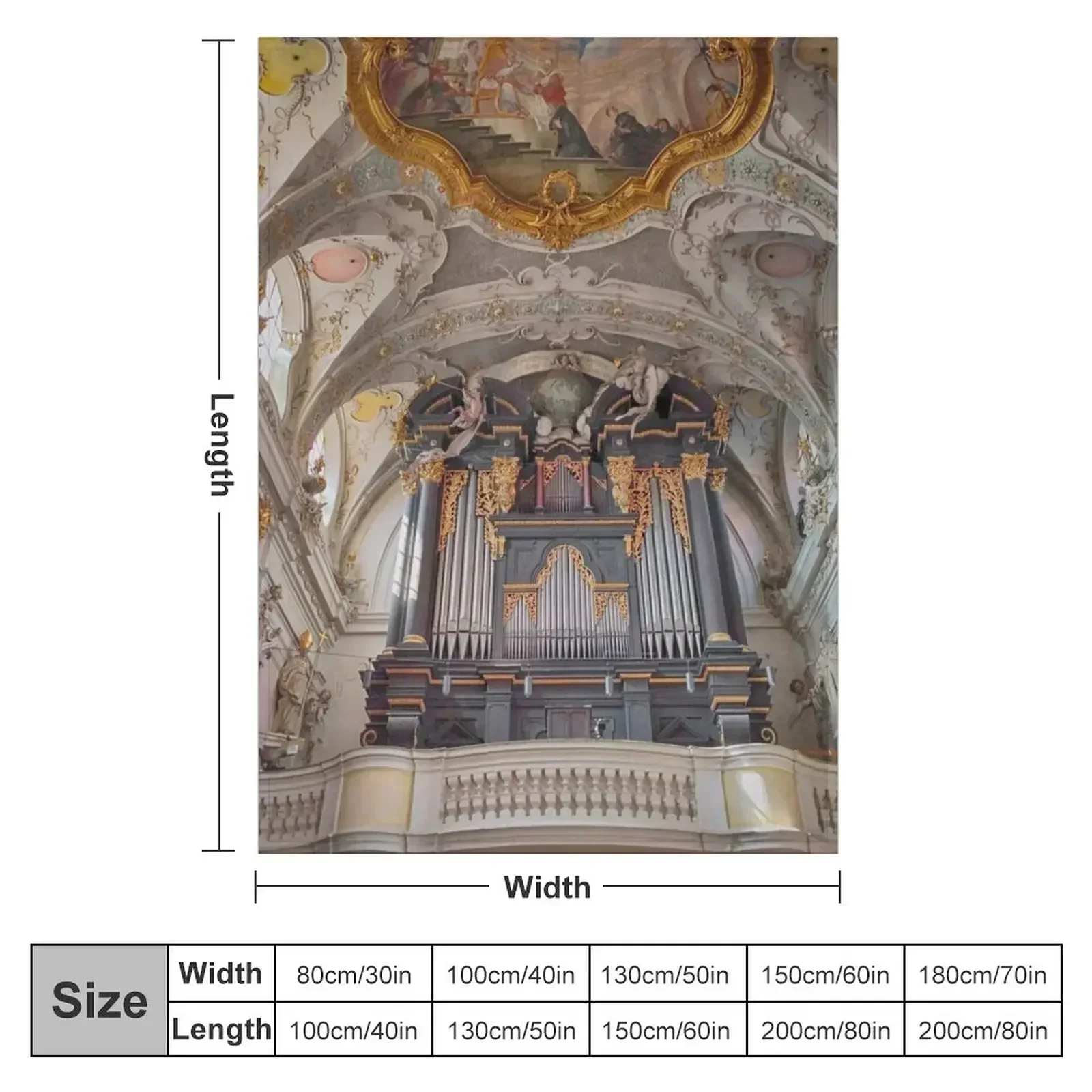 Pipe Organ St. Emmeram, Regensburg Throw Blanket Blankets Sofas Of Decoration decorative Blankets