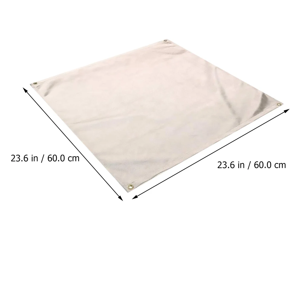 1 قطعة بطانية حريق قسط الألياف الزجاجية حصيرة معزولة للحرارة لشواية شواء مقاومة للهب حماية الأرضية تحت شواية الغاز الشواء