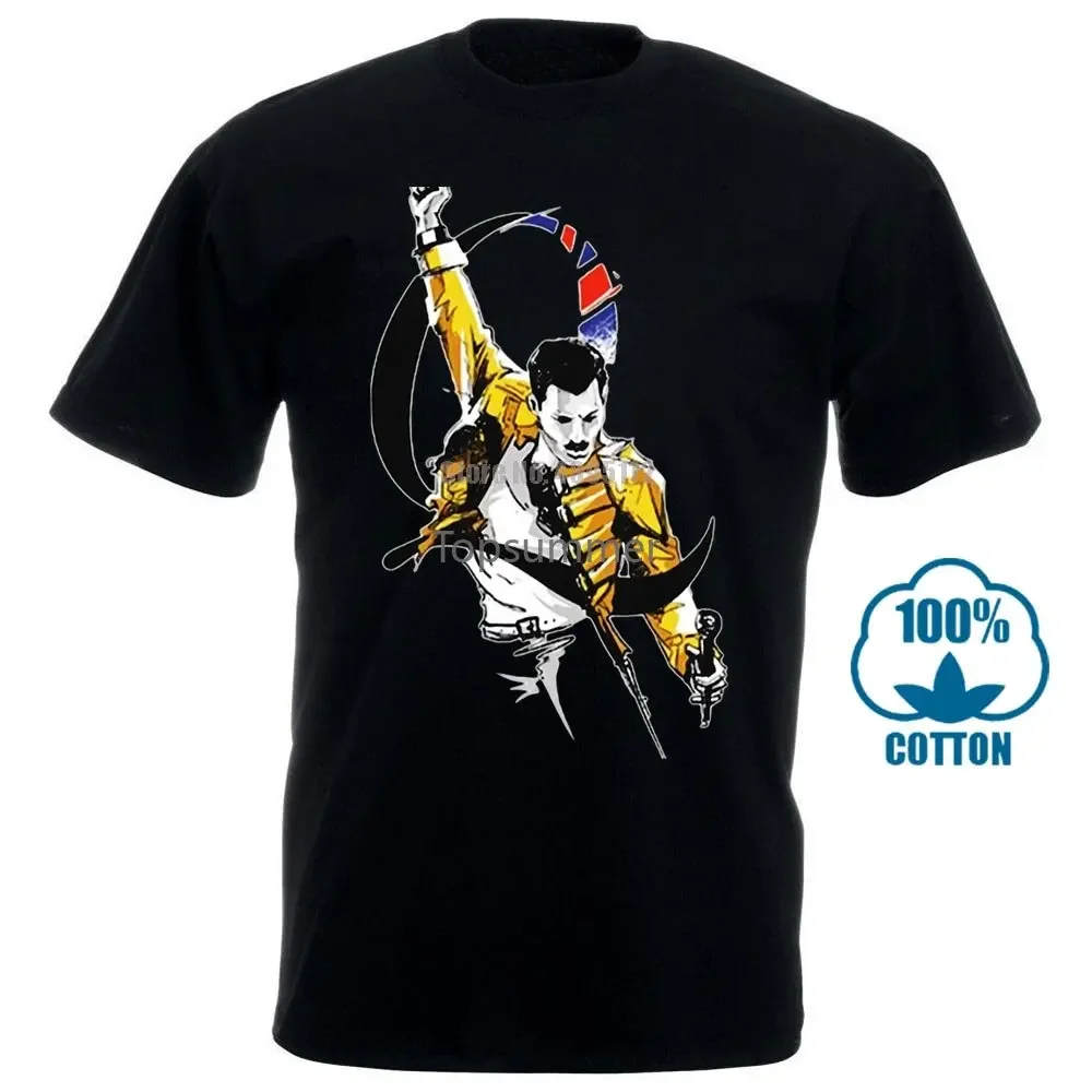 The Queen Freddie Mercury God Save The Queen Rock Band T Shirt Black Size S 3Xl