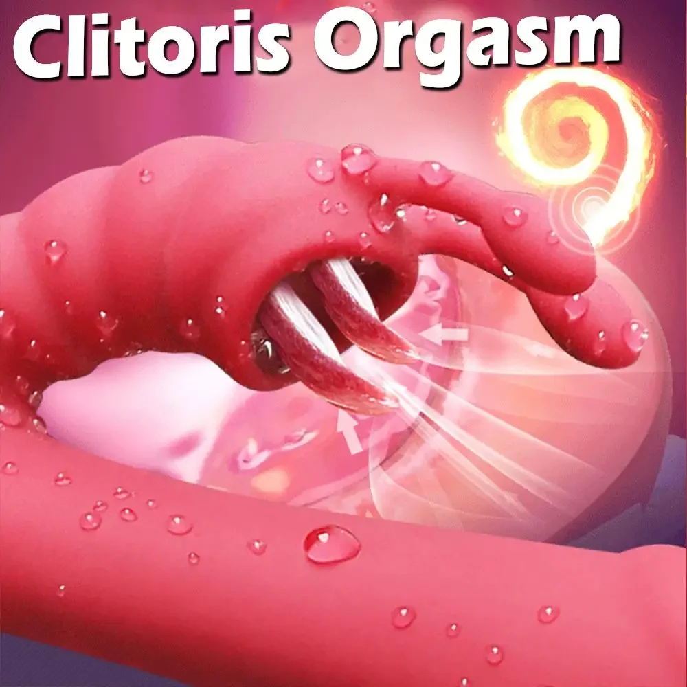 3 في 1 التدفئة هزاز الشرج دسار مزدوج اللسان لعق 10 طرق G-بقعة البظر محفز جهاز تدليك للمهبل للنساء الجنس لعب