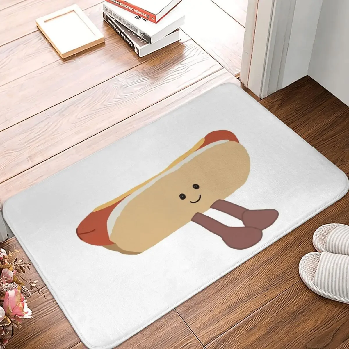 

Amuseable Hot Dog Doormat Rug Carpet Mat Footpad Polyester Non-slip Sand Scraping Entrance Kitchen Bedroom Balcony Toilet