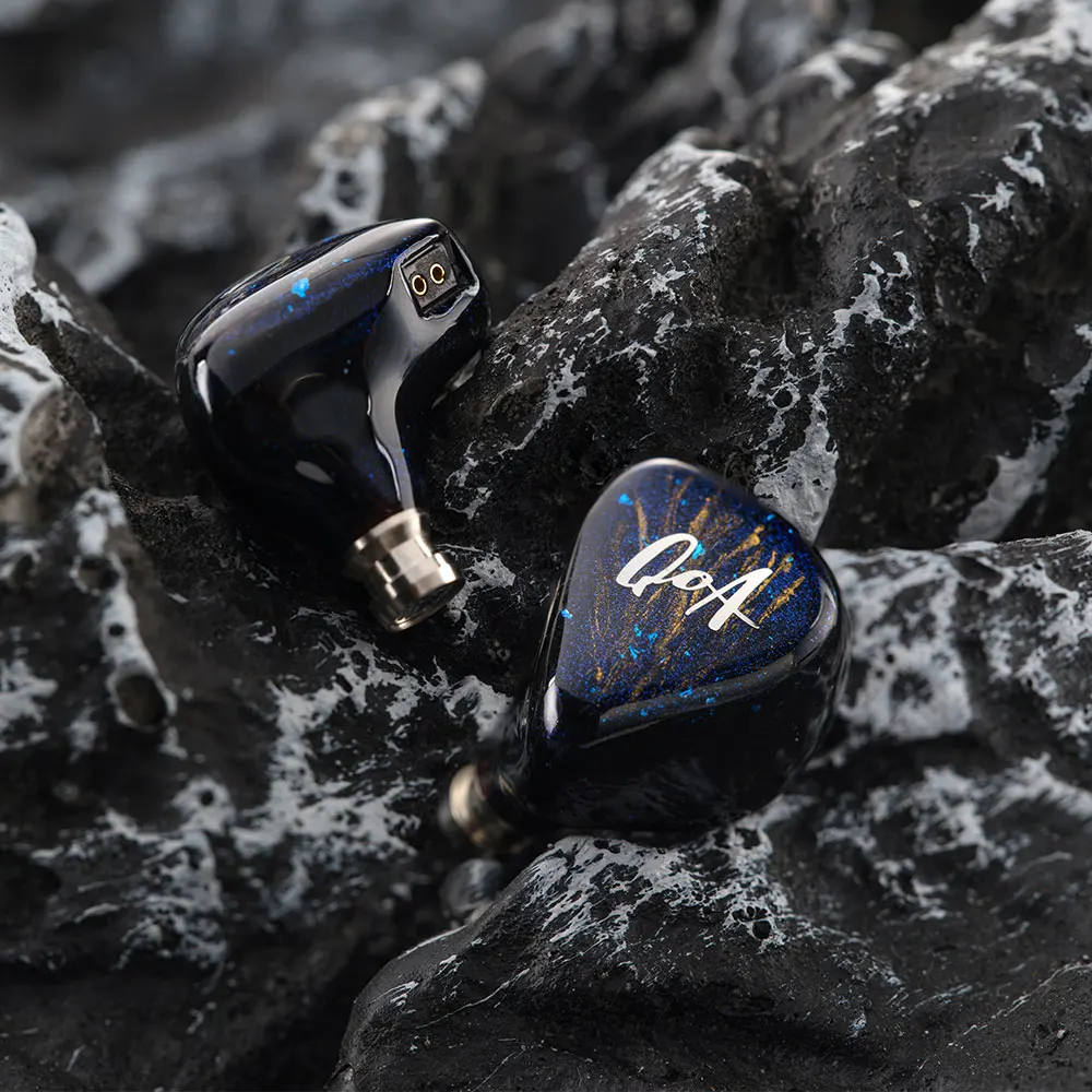 جديد QoA سحابة سكيب سماعة 1 ديناميكية + 1 مستو في الأذن سماعة مع 3.5 مللي متر 4.4 مللي متر التوصيل سماعات الأذن HiFi السلكية سماعة كابل IEM #3