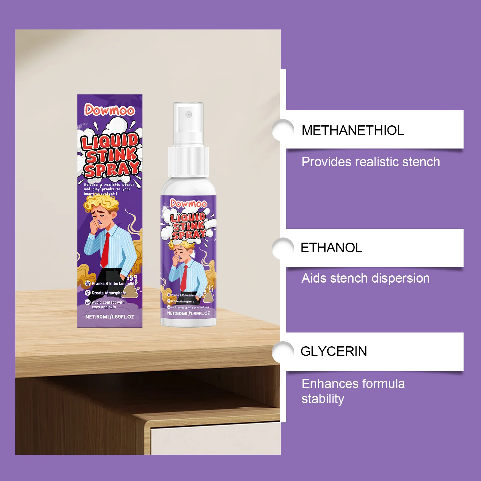 Stink Spray Extra Strong Long-Lasting Prank Spray Gag Gifts for Pranks Practical Jokes Party Office Subway Fart Prank Joke Spray