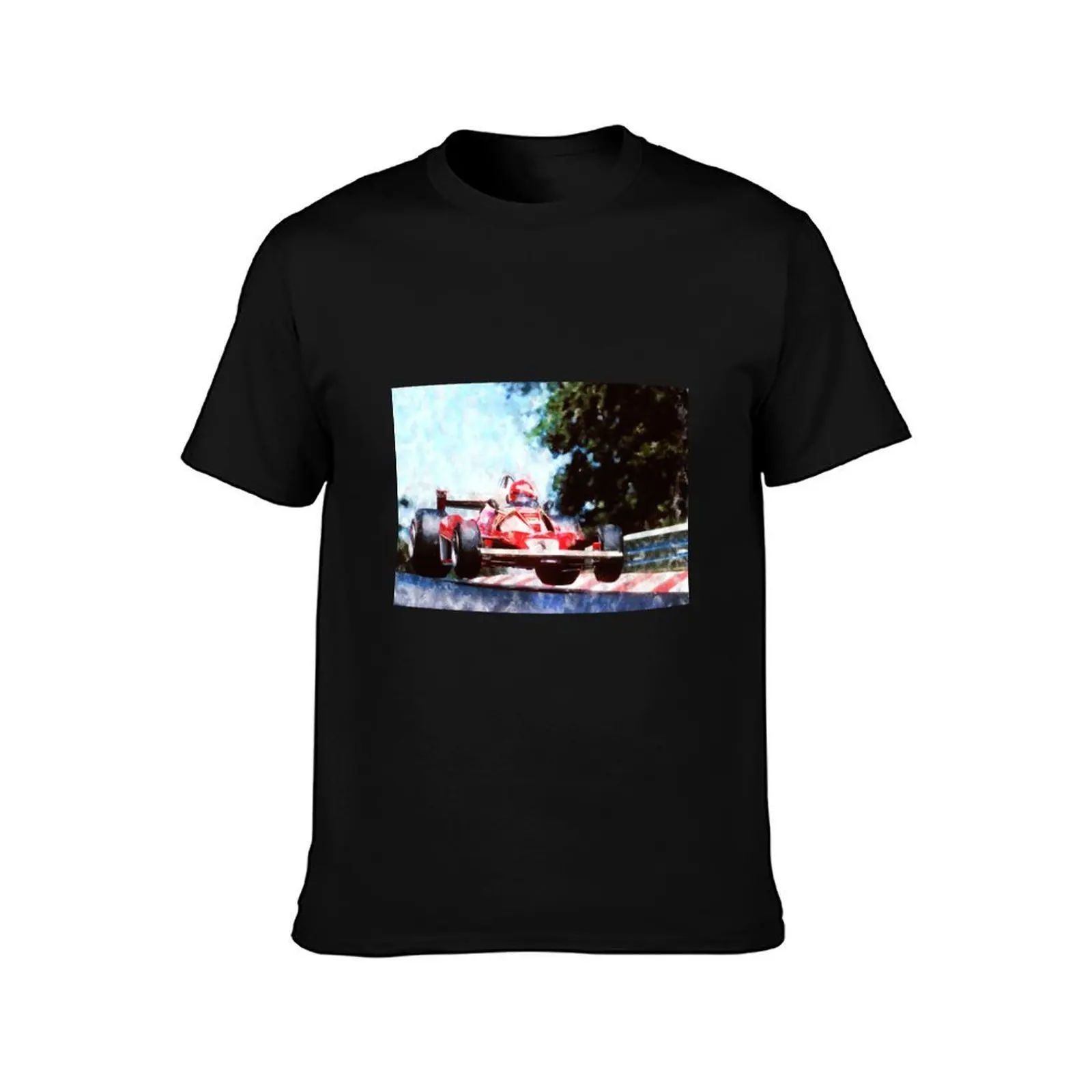 Niki Lauda T-Shirt, Summer Casual Cotton Tee, Oversized Streetwear Tops, Vintage Graphic Print, Loose Fit Short Sleeve