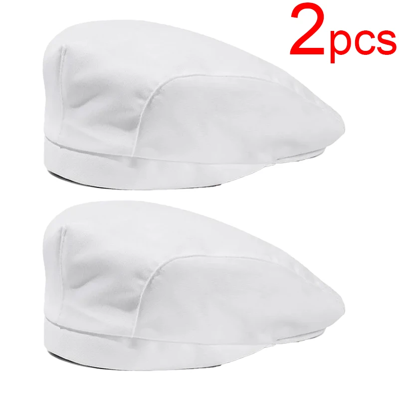 5개/2개 케이터링 요리 모자 호텔 레스토랑 구내식당 베이커리 주방 셰프 베레모 음식 서비스 요리사 모자 웨이터 모자