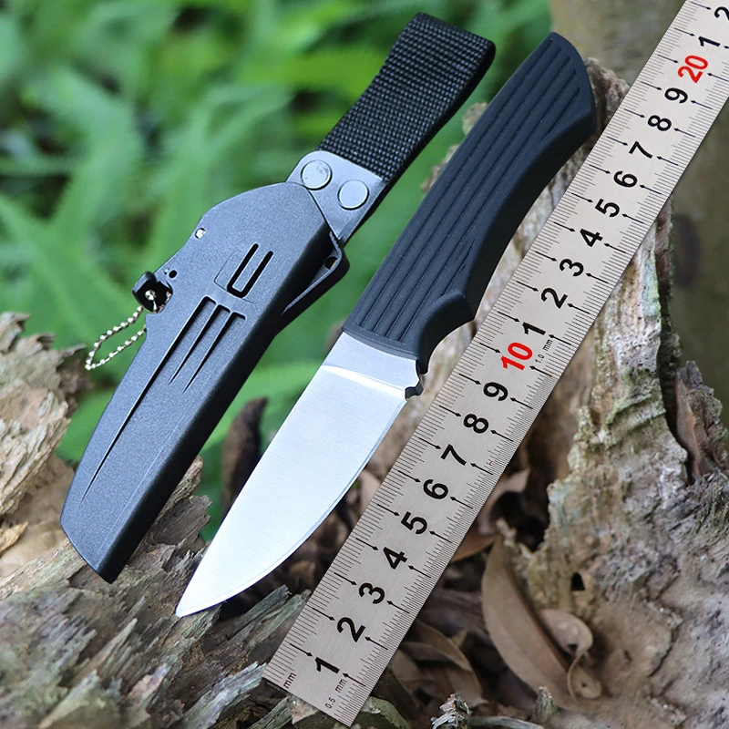 

Portable Camping Outdoor Knife Fixed 4CR13 Blade Nylon Glass Fiber Handle Hunting Survival Tactical Utility Knives EDC Tools