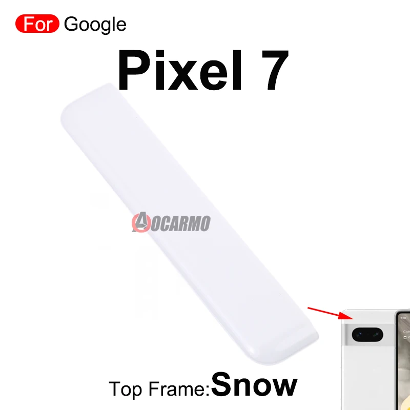 For Google Pixel 7 Pro 7Pro Back Cover Panel Bezel Housing Bezel Top Frame Replacement Repair Parts