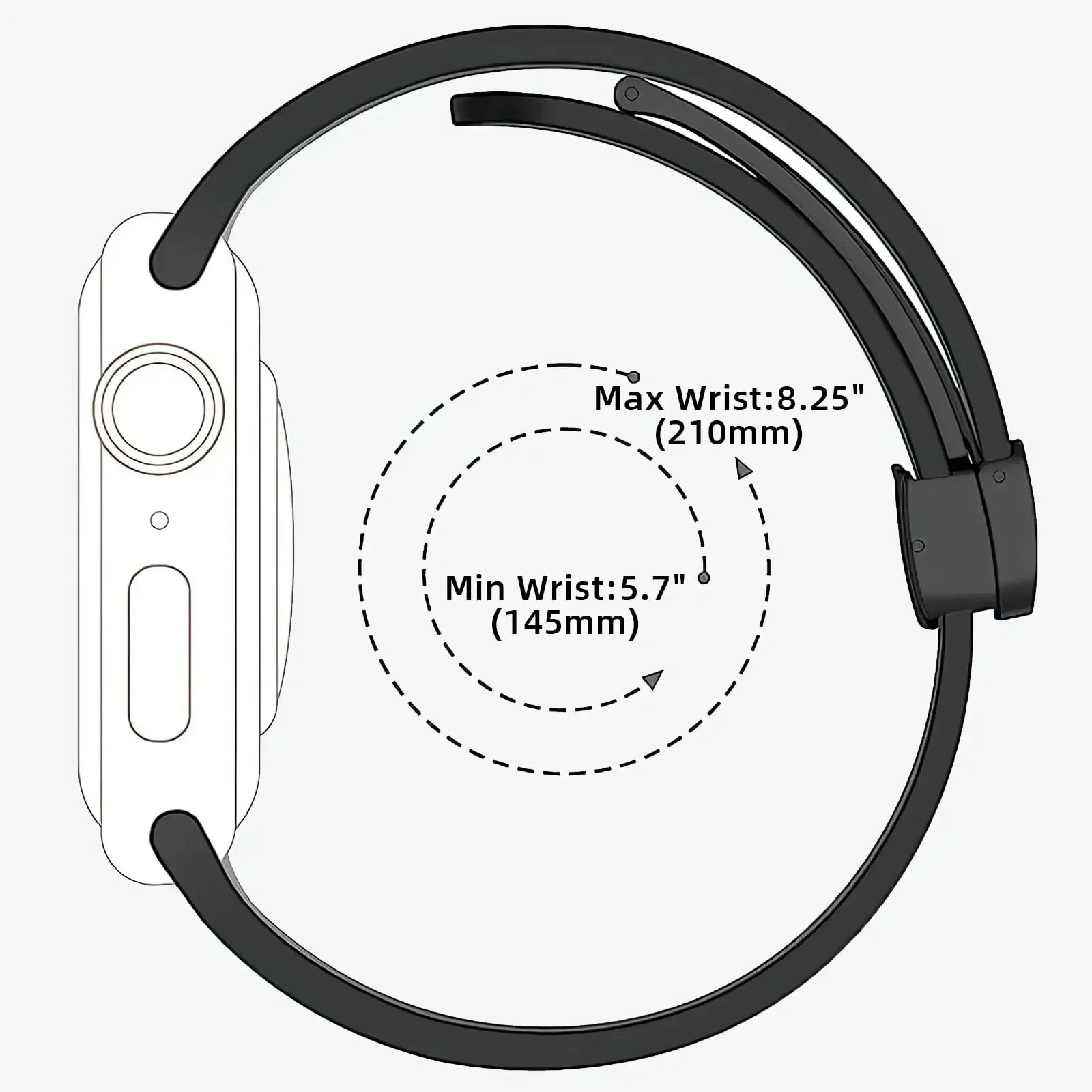 Magnetic Strap For Apple watch ultra 2 band 49 44 45 40 41 38mm S10 42 46 MM Silicone Bracelet iWatch Series 9 7 8 se 6 5 Correa