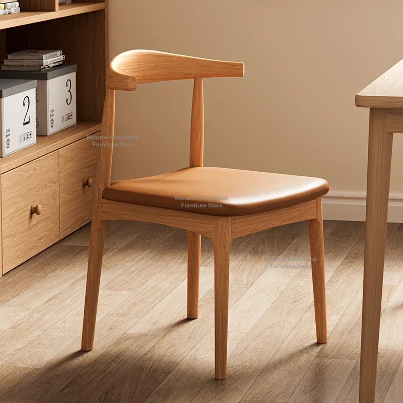 

Wooden Nordic Dining Chairs Accent Comfortable Ergonomic Kitchen Dining Chairs Hotel Japanese Home Furniture Silla Comedor LLDC