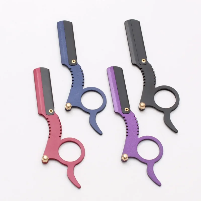 

Профессиональная винтажная бритва с одним лезвием для парикмахеров, 1 шт., с легкой заменой лезвий