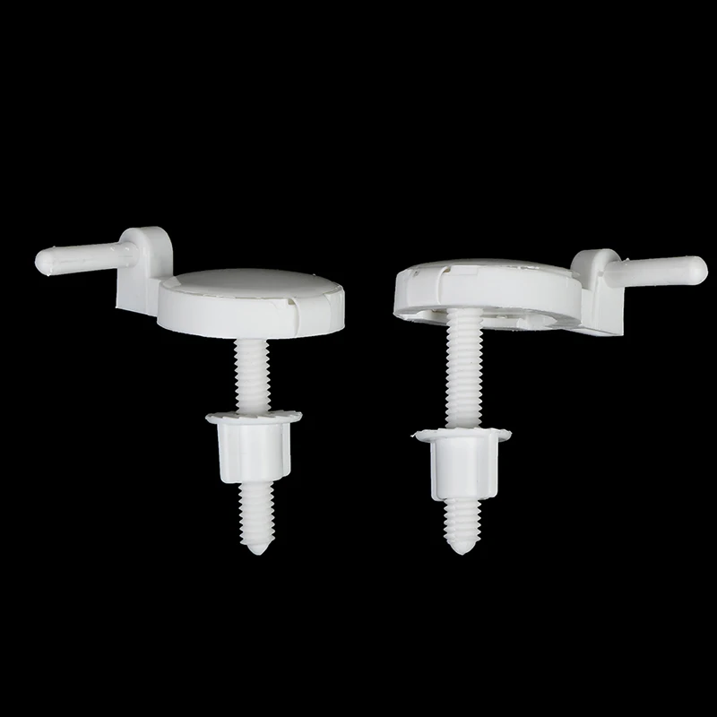 2pcs Plastic Toilet Seat Screws Fixings Fit Toilet Seats Hinges Repair Tools  Mounting Screws Household Gadgets PP Board