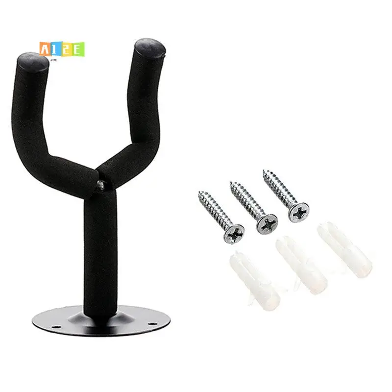 A12E-Guitar Hanger Guitar Wall Mount Bracket Hook Holders Perfectly Displayed For Music Retail Stores Bedrooms Bars