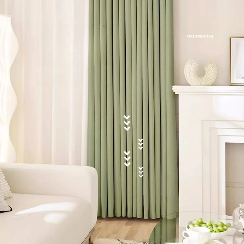 Full Blackout Chenille Wholesale Cream Style Curtains for Living Dining Room Bedroom Custom Size Fashion Jacquard Elegant