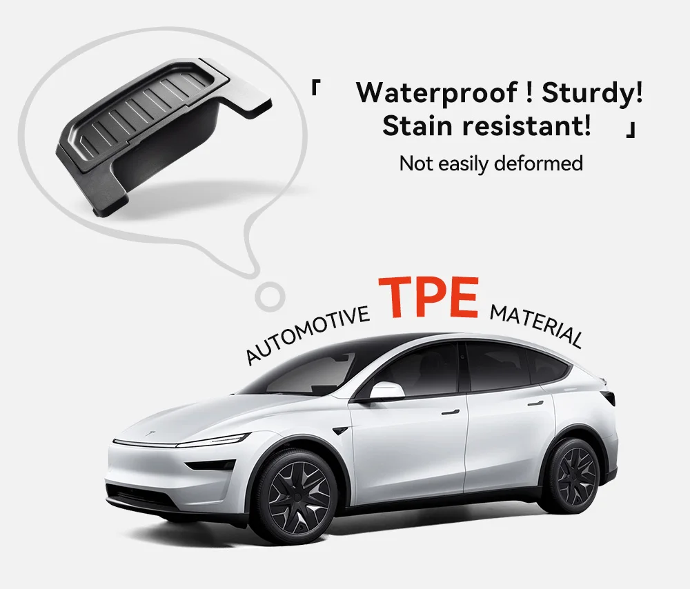 YZ Für Tesla Model Y YL Juniper Rücksitz-Aufbewahrungsbox Mittelkonsolen-Fächer Rücksitz-Mülleimer Müllbeutel-Ablage Auto-Zubehör – Detail 5