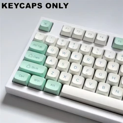 135 tasti Ice Crystal Mint PBT XDA Keycaps Dye-Sublimated Legends Keycap Set per Mx Cherry Gateron Switch Kit tastiera meccanica