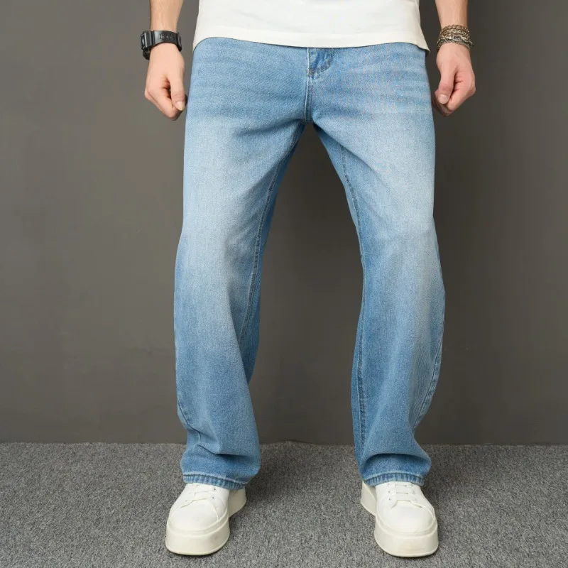 The Loose, Wide-leg, Straight-leg Men's Jeans From The European and American Streetwear Brand Macaque Are Fashionable for Men