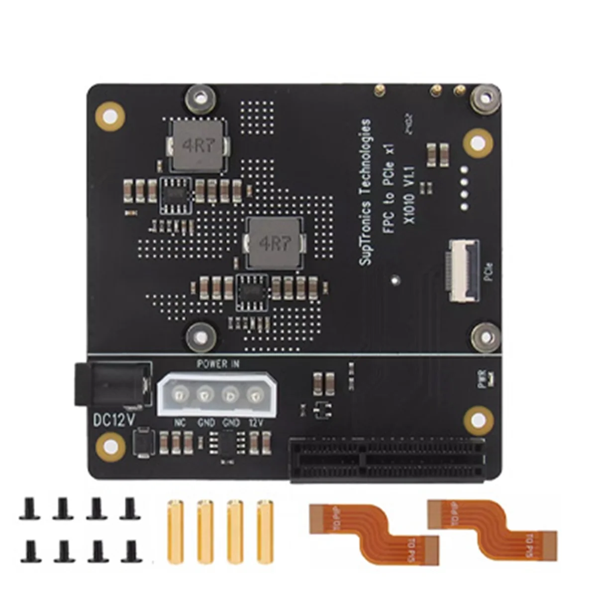 AT87-X1010 PCIe FFC Connector to Standard PCIe X4 Slot Expansion Board for Raspberry Pi 5