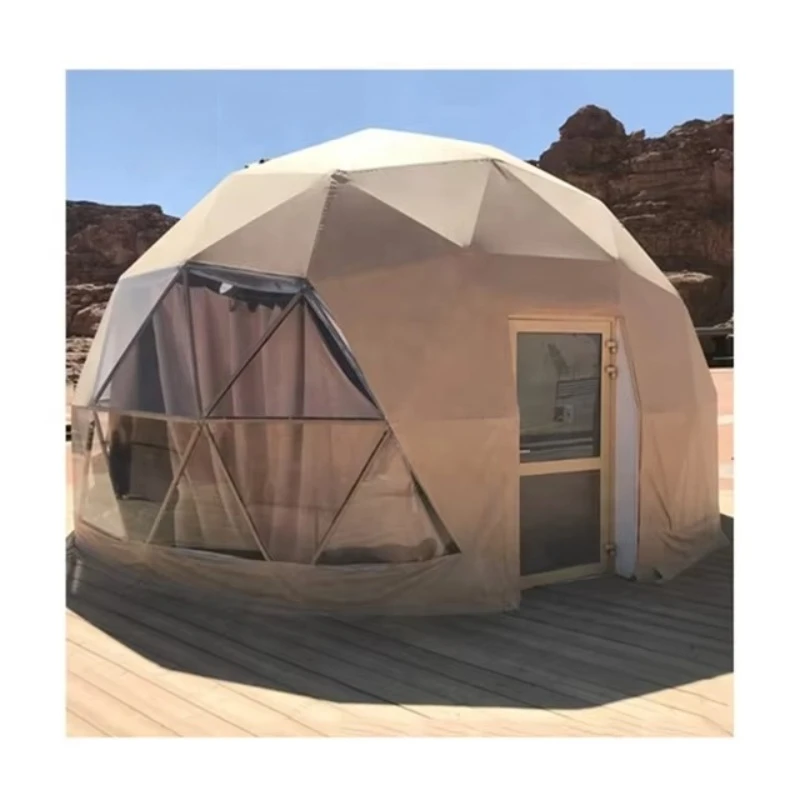 Glamping Dome Hotel Tent Luxury PVC Geodesic Dome for Boutique Homestay Garden Landscaping Outdoor Resort Rest Lounges