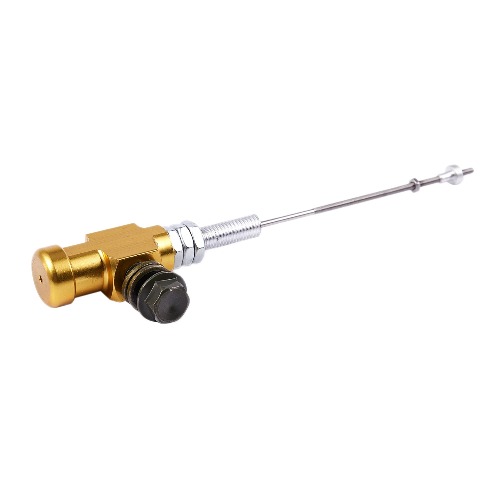 

2X Motorcycle Hydraulic Clutch Master Cylinder Rod Brake Pump M10X1.25Mm Aluminum Gold