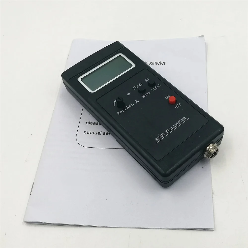 SJ200 Digital Gauss Meter Static Magnetic Field Tesla Tester 0-200Mt-2000mT with Adapter