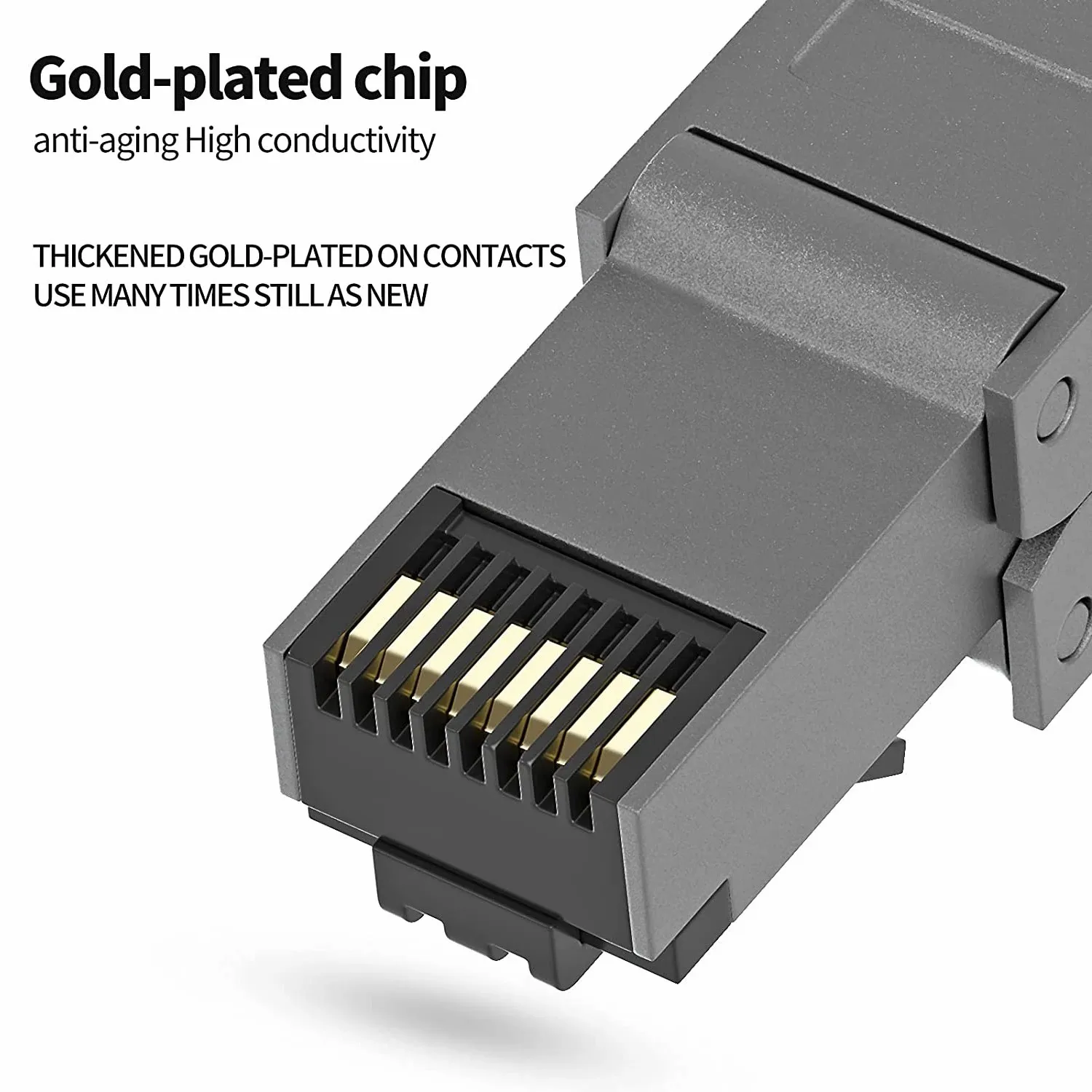 ZoeRax Cat8 Cat7 Cat6a-Anschlüsse, RJ45-Werkzeug, kostenloses industrielles Ethernet, Easy Jack, abgeschirmter RJ45-modularer Anschlussstecker – 1