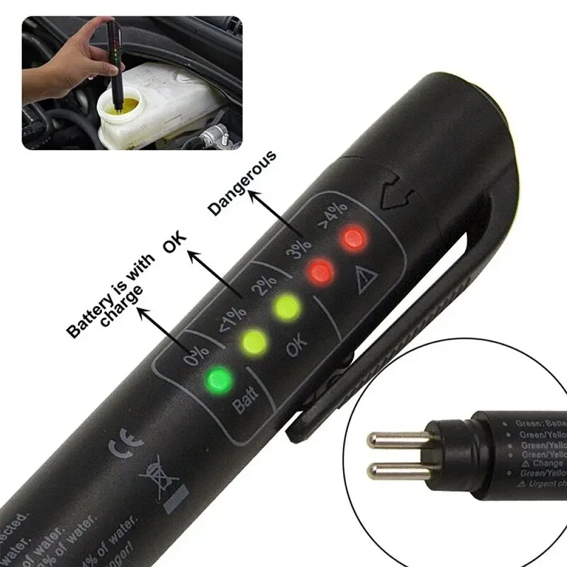 Accurate Oil Quality Check Pen Universal Brake Fluid Tester Car Brake Liquid Digital Tester Vehicle Auto Automotive Testing Tool