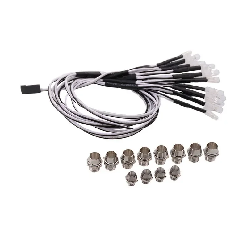 مجموعات إضاءة LED RC لـ 1/18 1/12 1/10 1/8 1/5 Trxs HSP SCX10 D90 HPI Redcat #5